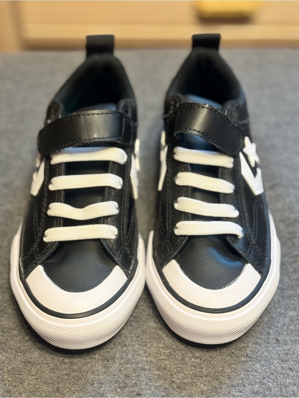 Converse Kids Black & White Low Top Sneakers with Star Logo - Picture 12 of 12